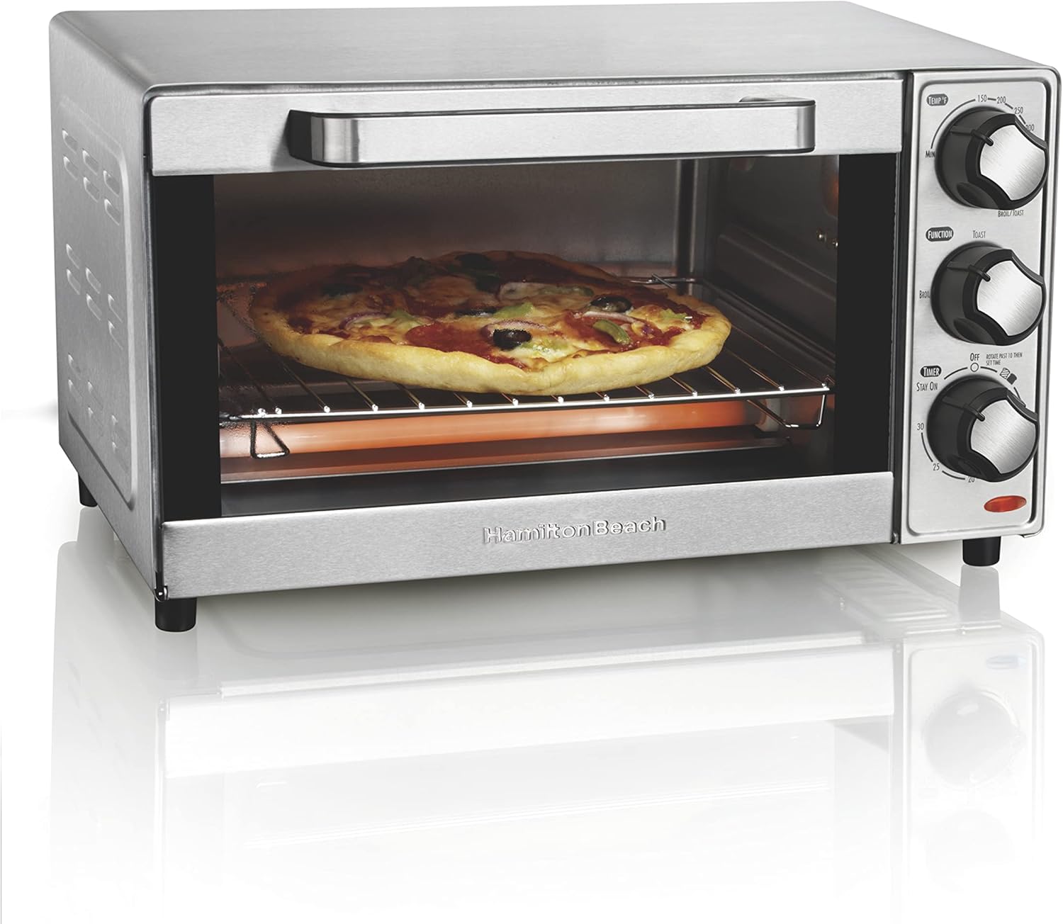 Hamilton Beach 4-Slice Toaster Oven - Stainless Steel Efficiency
