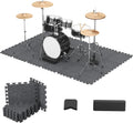 TONOR Drum Mat Set 18PCS - Thick Soundproof Pads for Electric Drums