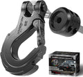 AUTMATCH Winch Hook 3/8 in Clevis Slip Hook with Safety Latch - Heavy