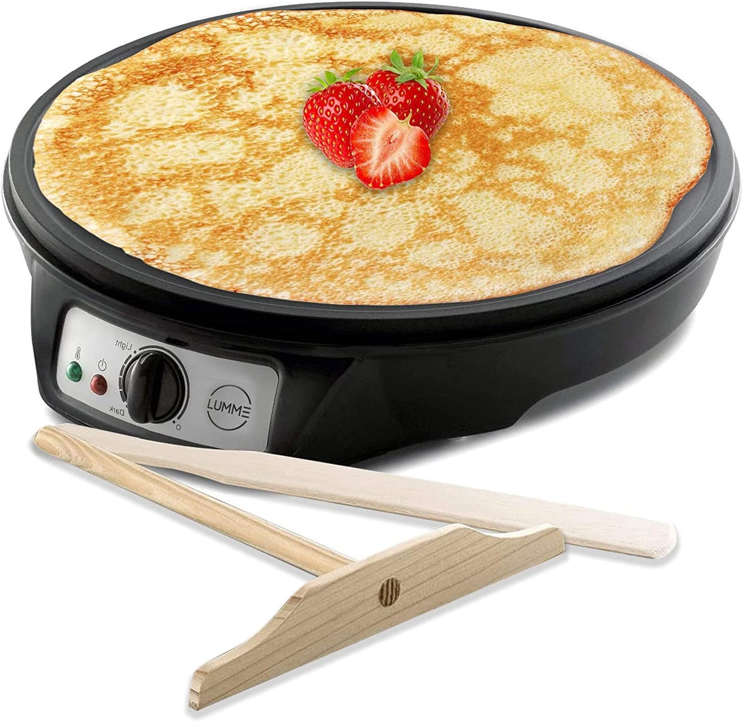 Lumme Crepe Maker - 12-inch Nonstick Griddle