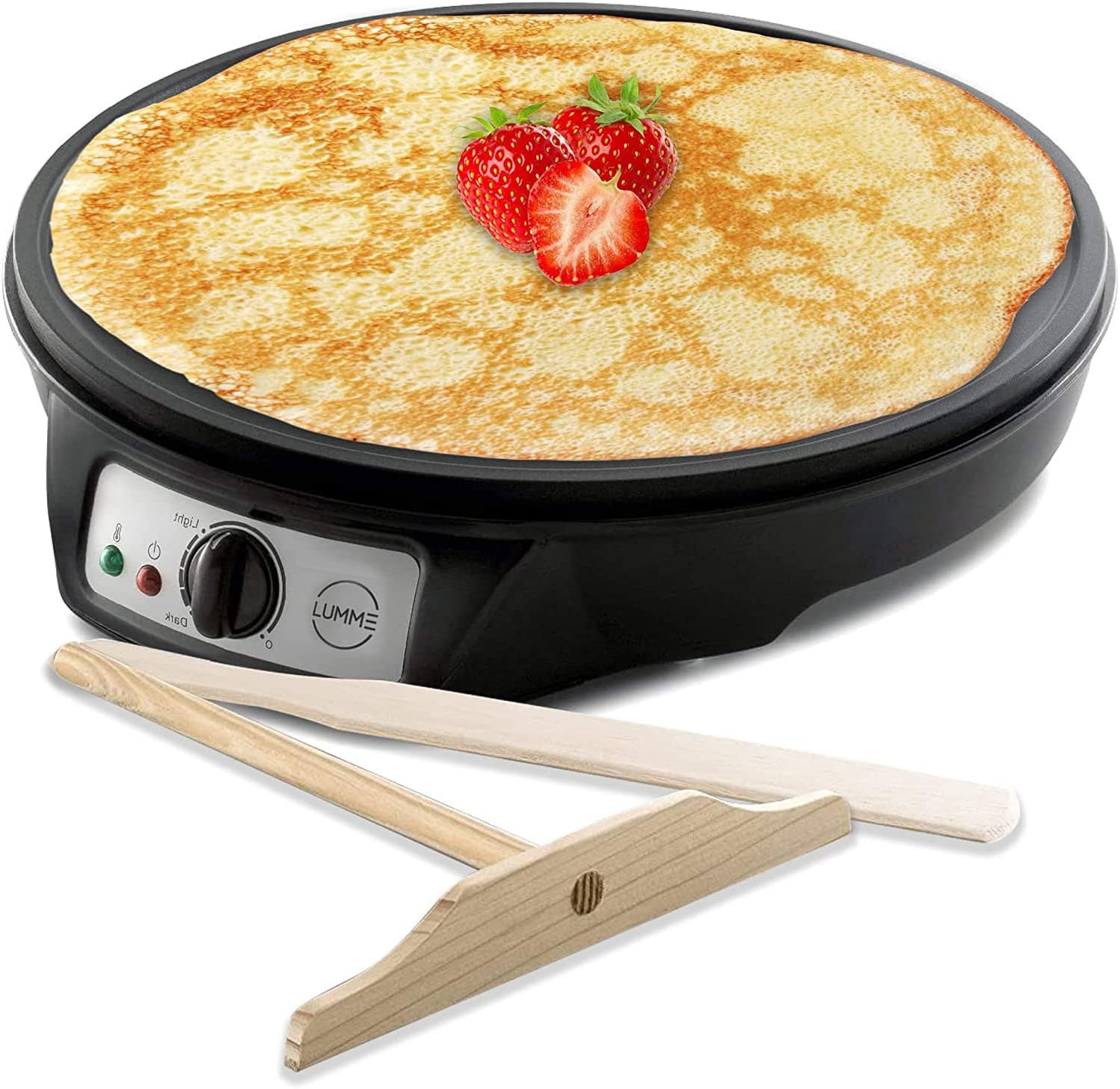Lumme Crepe Maker - 12-inch Nonstick Griddle