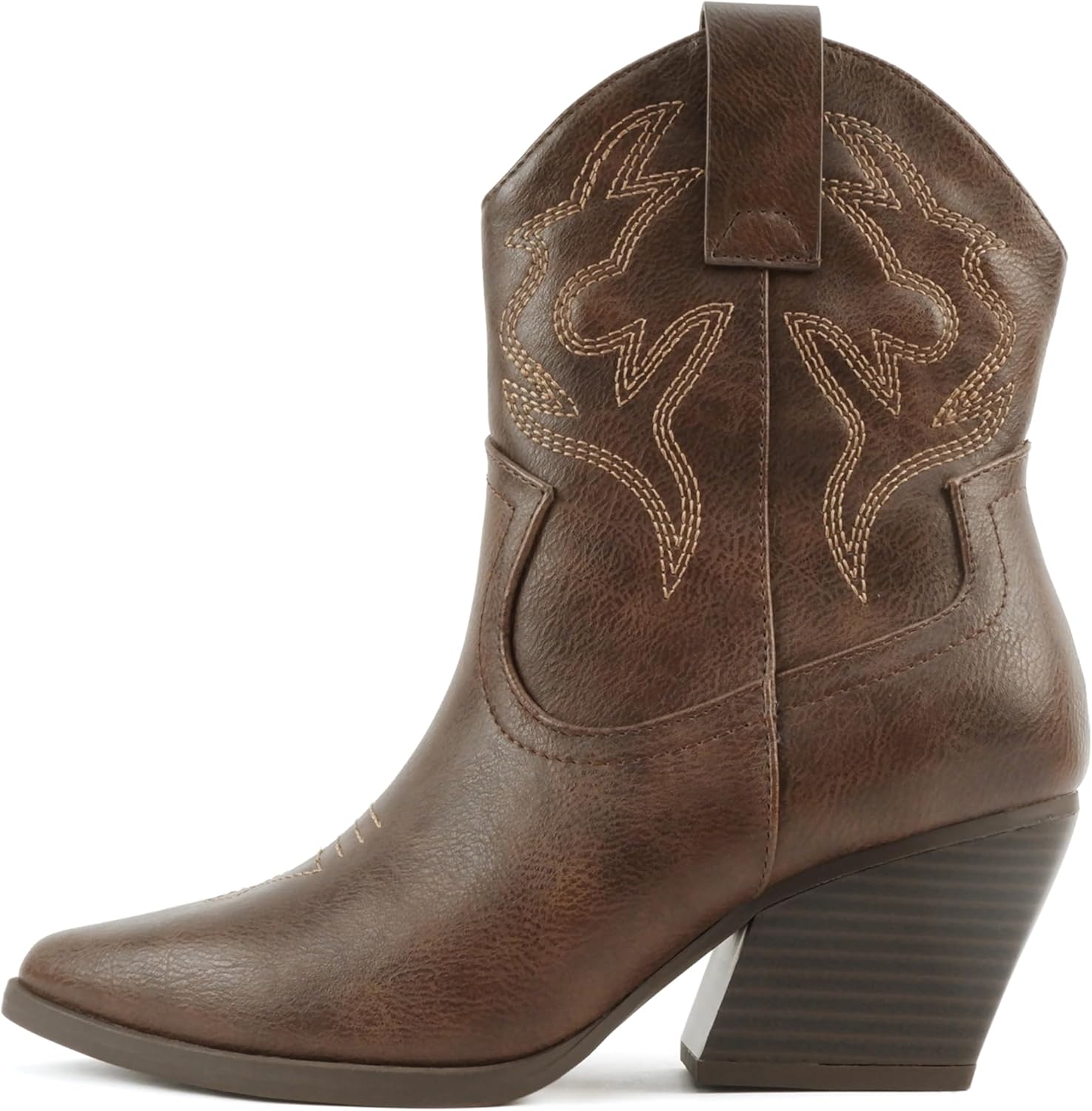 Soda BLAZING Women Western Bootie with Pointe Toe Design
