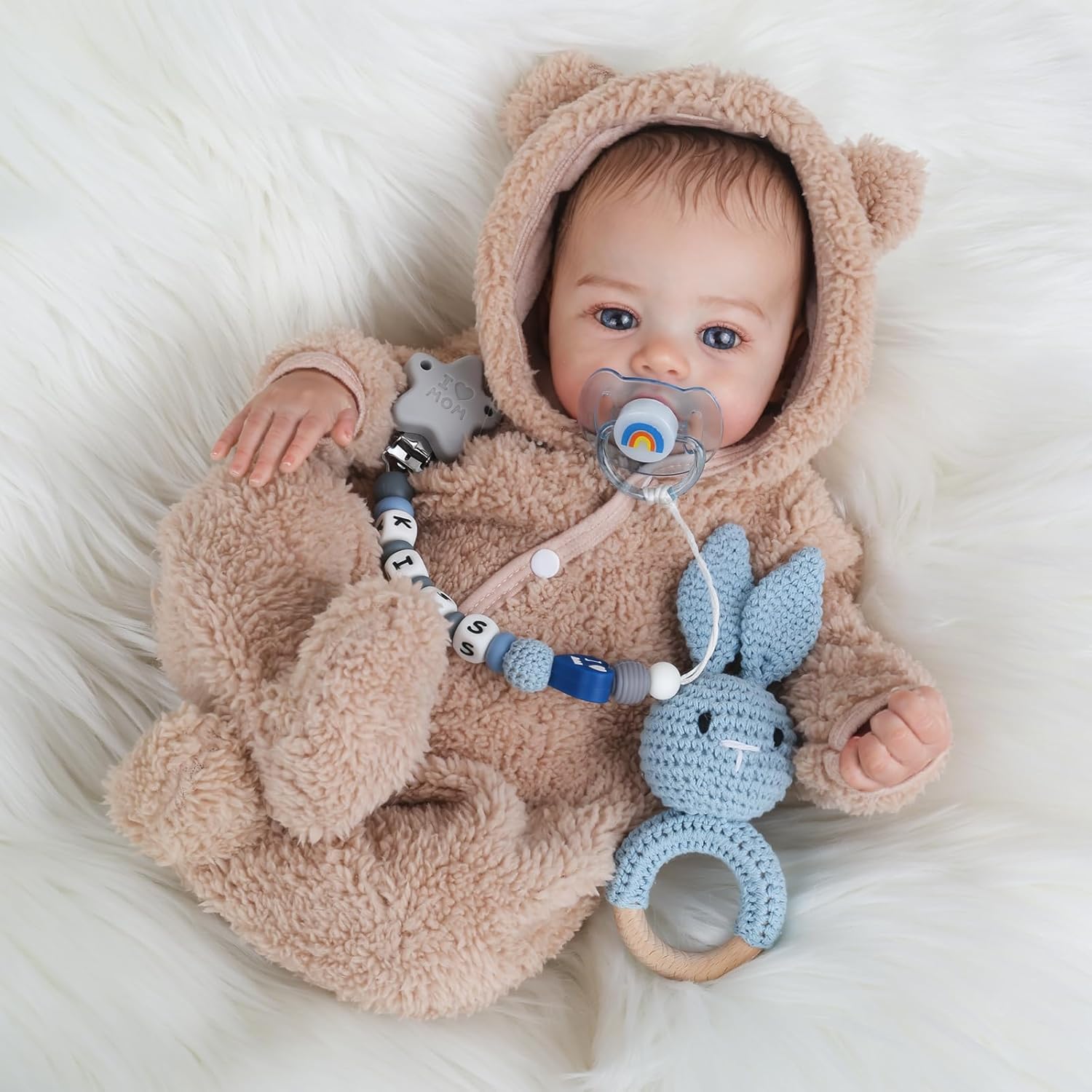 Reborn Realistic Baby Doll - 18 Inch Lifelike Silicone Baby Boy