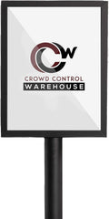 Pedestal Standing Floor Sign Frame 8.5x11 in - Stable, Easy to Change