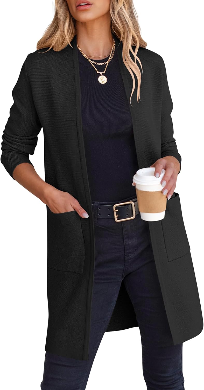 ANRABESS Cardigan Sweater for Women - Casual Fall Fashion