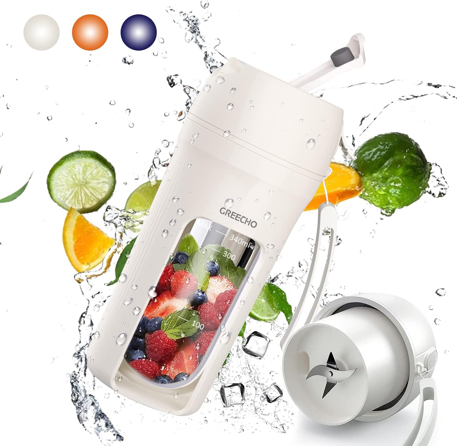 Portable One-Handed Mini Blender - Smoothies On-The-Go!