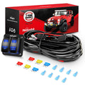 16AWG LED Light Bar Wiring Harness Kit 12V 2 Gang Switch Panel - Dual