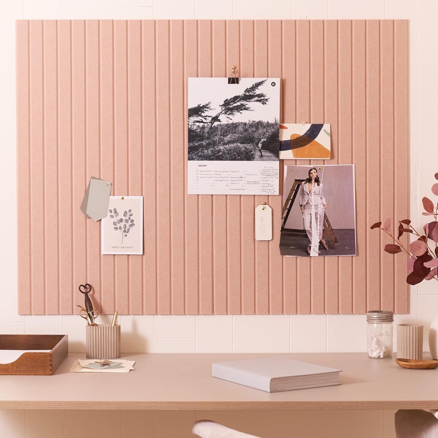 Large Felt Bulletin Board - Stylish Cork Board Alternative for Office