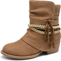 DREAM PAIRS ankle boots for girls with easy side zipper access