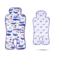 Gel Car Seat Cooler Pad 1 Pack - Whale and Blue Dinosaur Cooling Liner