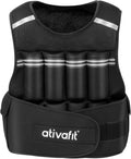 Ativafit Adjustable Weighted Vest 2-22 Lbs - Comfortable Training Vest