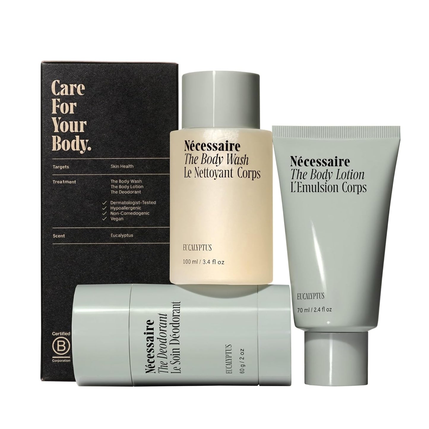 Necessaire Eucalyptus Body Essentials Set for Nourishing Cleanse