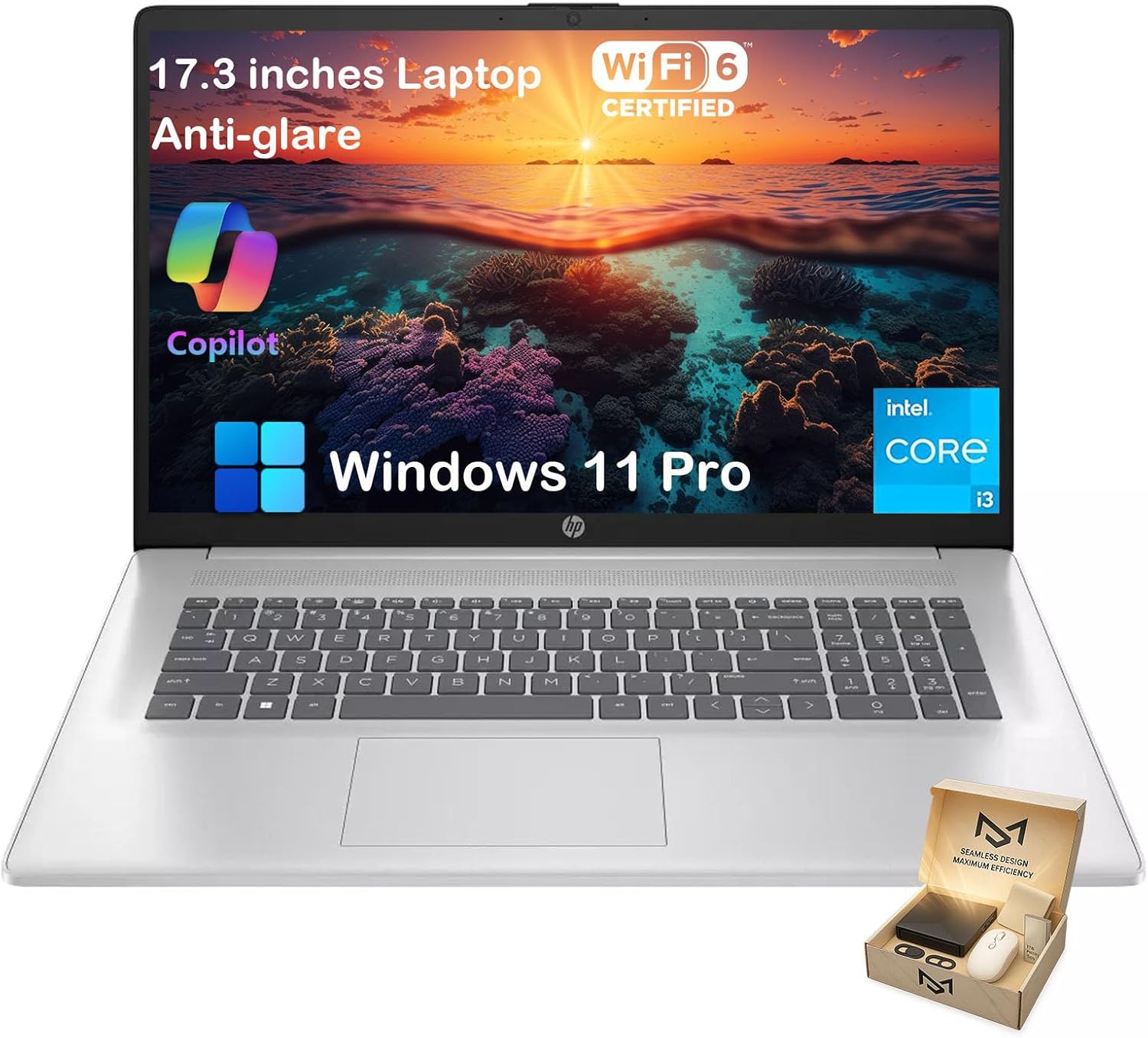 HP 17inch Laptop with 32GB RAM and 1TB SSD for Students