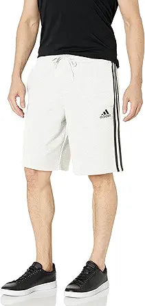 adidas Men's Essentials Fleece 3-Stripes Shorts for Comfort