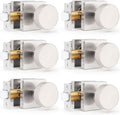 Gobrico Brushed Nickel Passage Door Knobs 6 Pack - Heavy Duty Closet