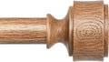 Long Wood Curtain Rods 72 to 144 in - Adjustable Heavy Duty Decorative
