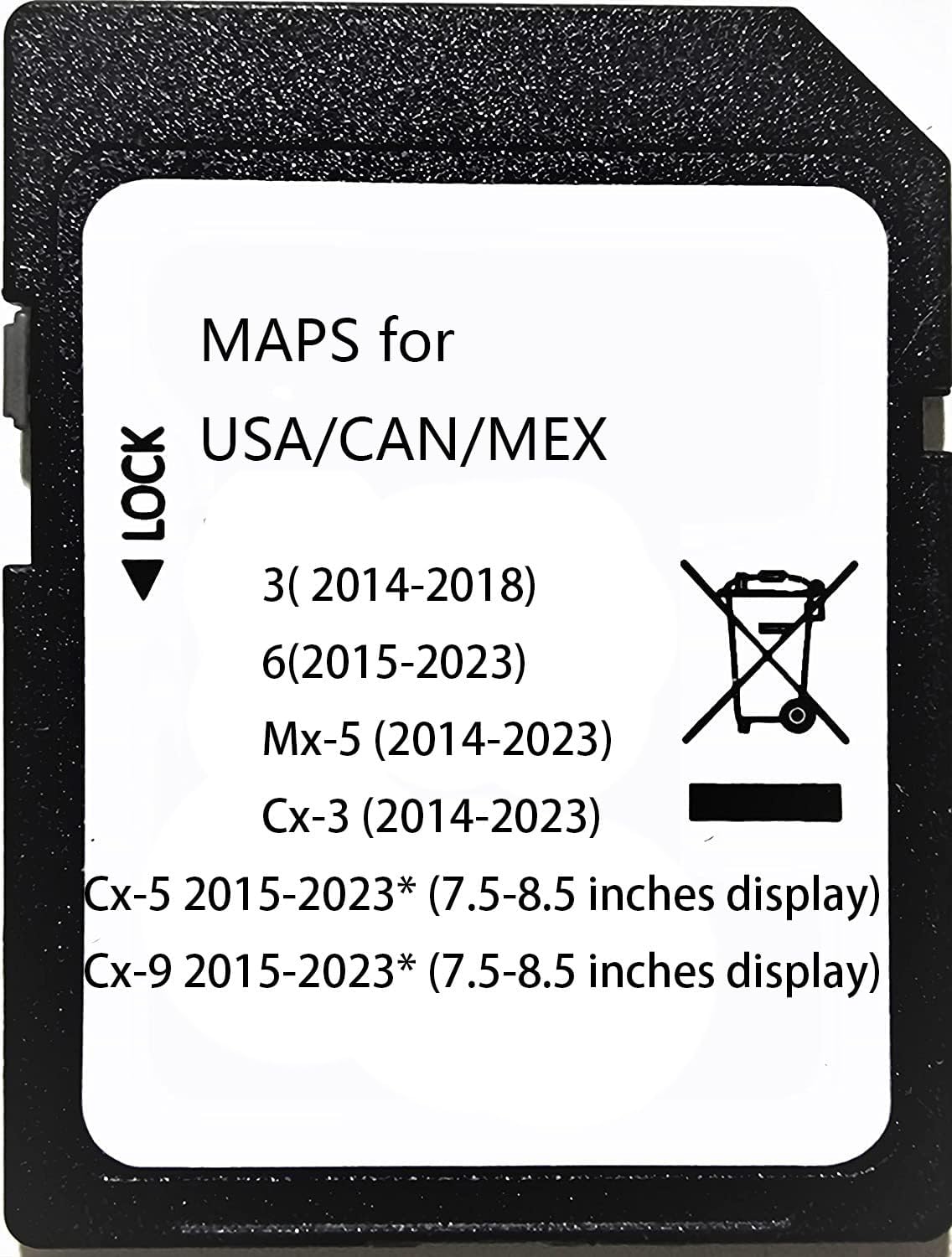2023 Navigation SD Card for Mda CX3, CX5, CX9, MX5, Mda 3, Mda 6