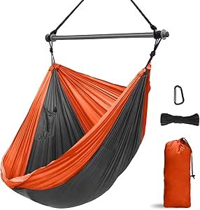 Hammock Chair Portable Large Hanging Rope Swing for Relaxation