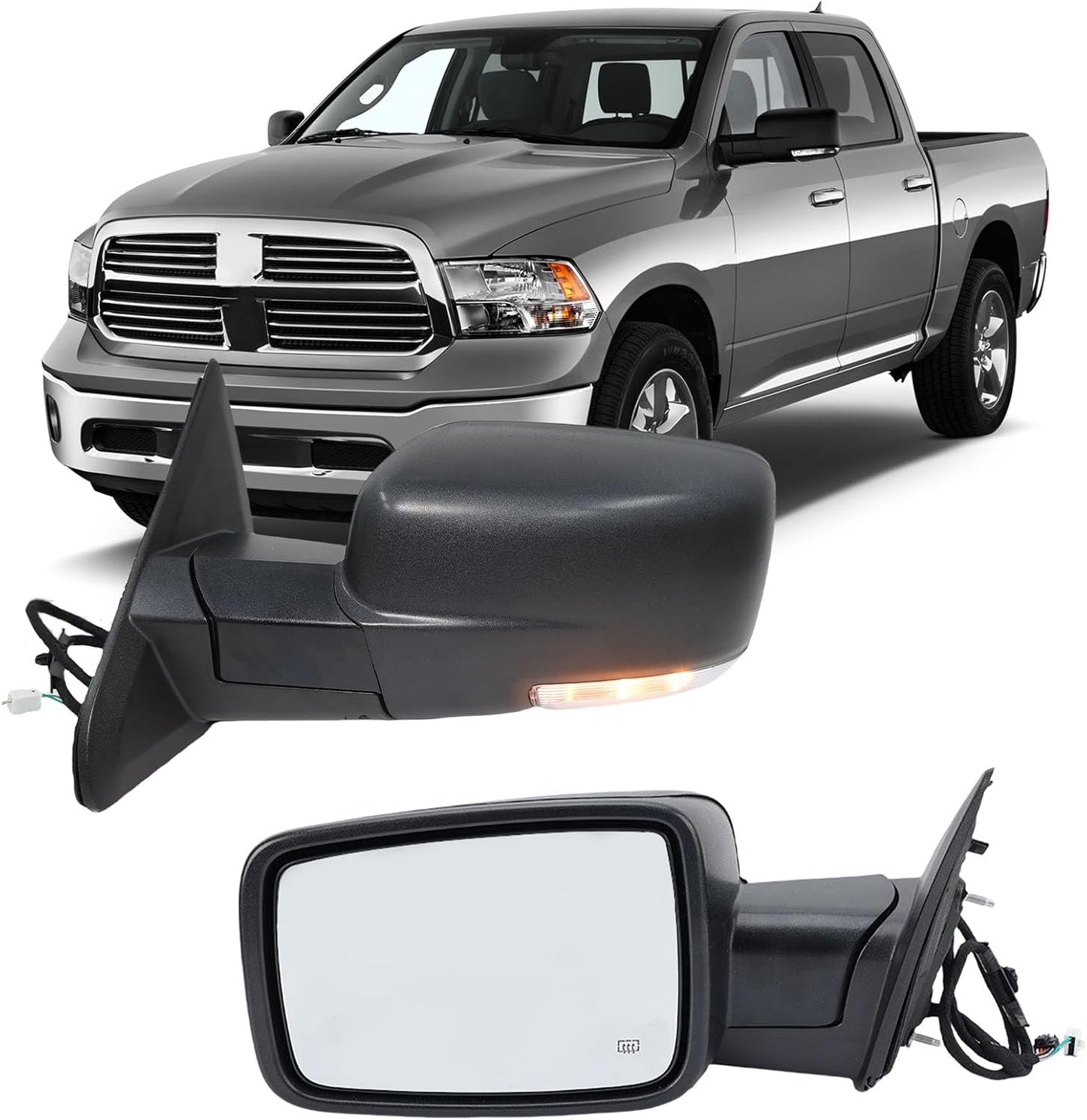 Driver Side Mirror for 2013-2018 Dodge Ram 1500 2500 3500