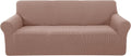 Stretch Couch Cover Sofa Slipcover for 3 Cushion Couch - Camel