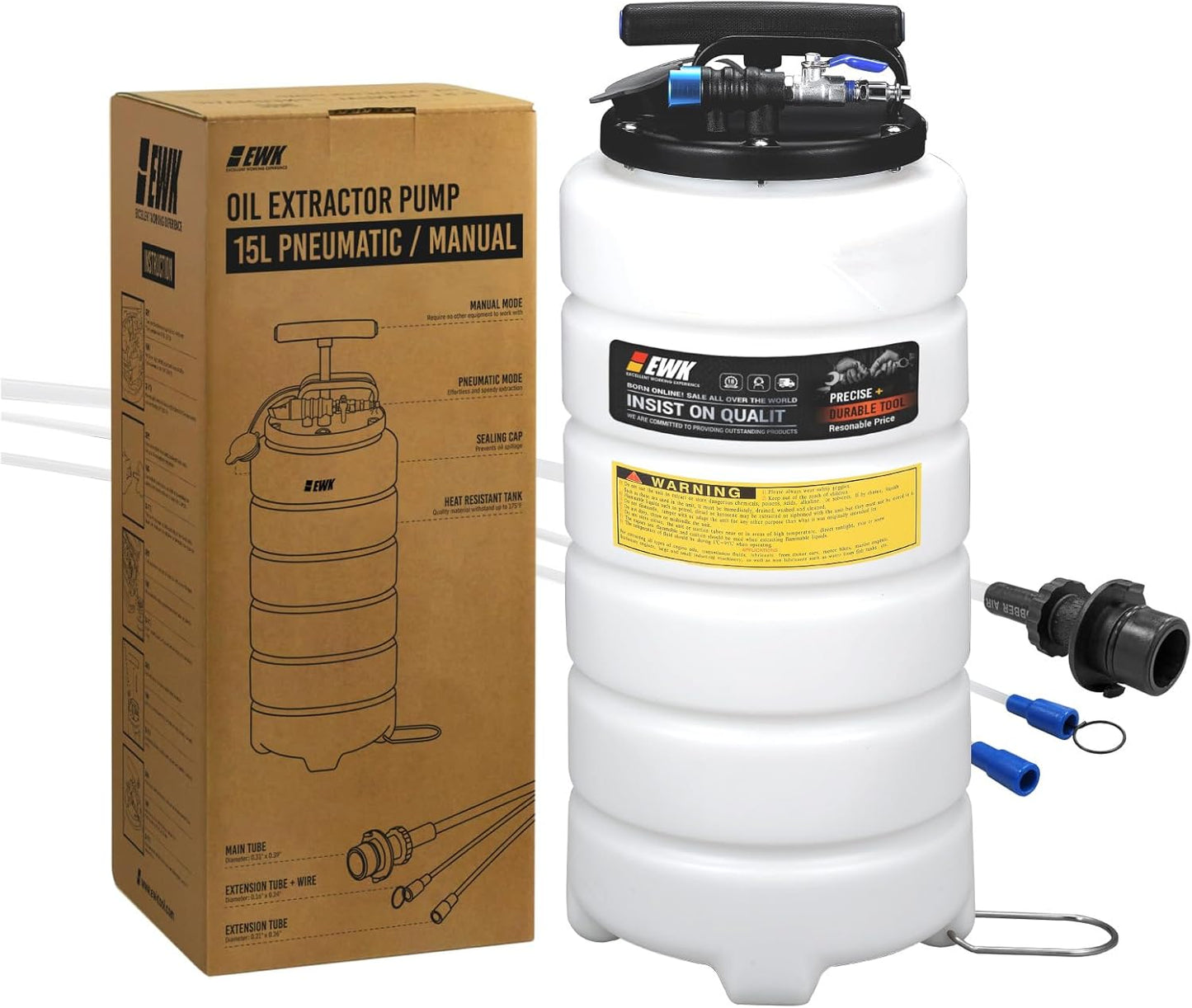 EWK 15L Pneumatic Manual Oil Extractor Pump for Easy Oil Change