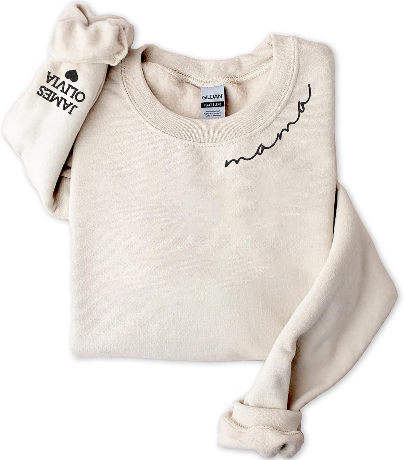 NAZENTI Embroidered Mama Sweatshirt - Cozy Gift for Moms