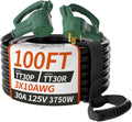 100 FT 30 Amp RV Extension Cord Outdoor with Grip Handle - Heavy Duty