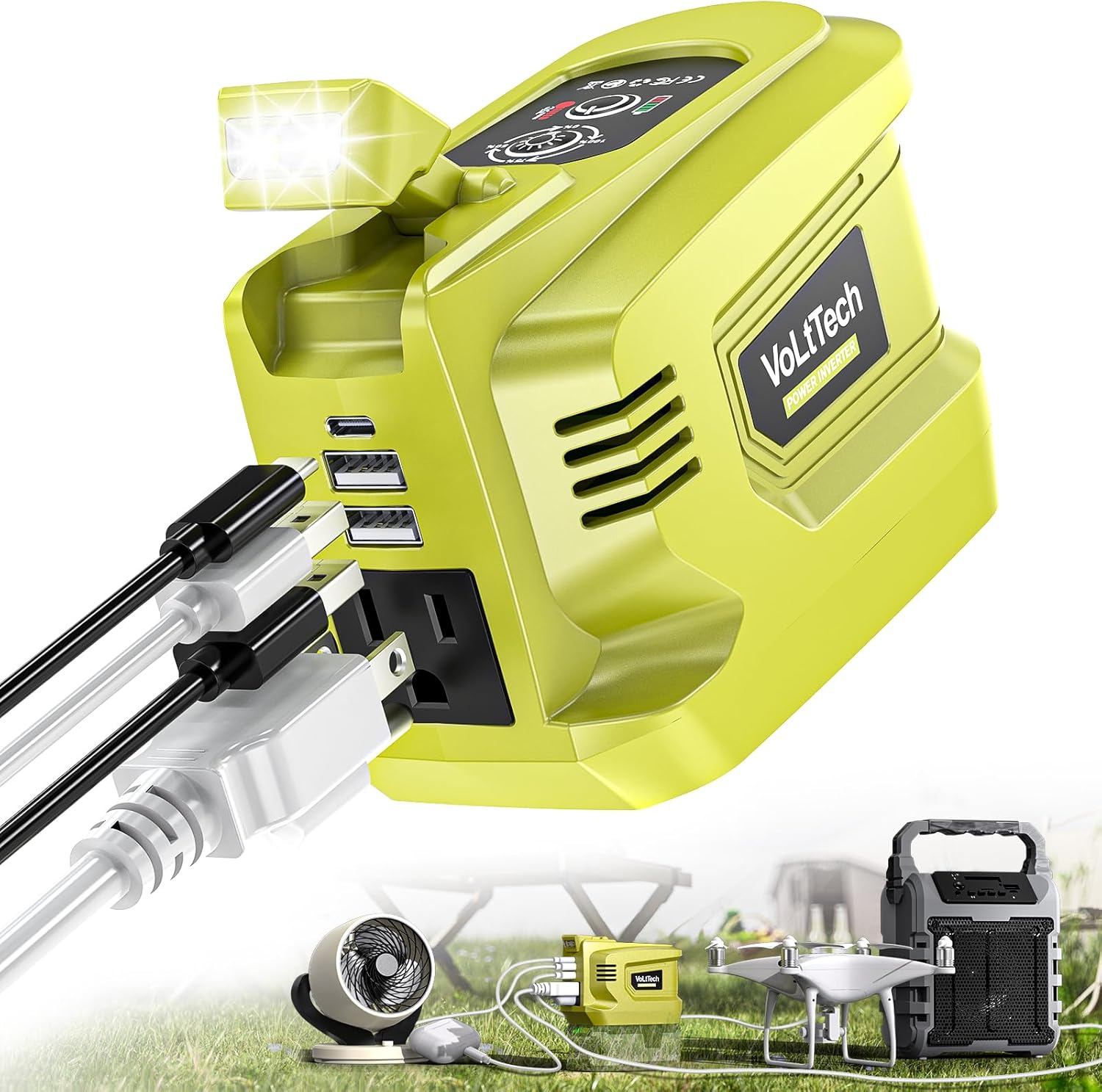 Portable Ryobi 18V Power Inverter - Charge Anywhere!