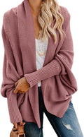 Mafulus Women's Oversized Chunky Knit Cardigan Sweater - Slouchy Wrap