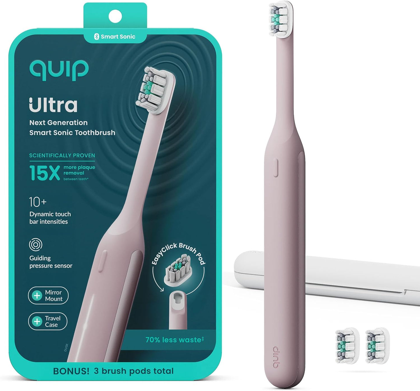Quip Ultra Smart Toothbrush with Timed Electric Features