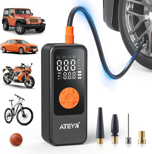 Cordless Smart Tire Inflator - Portable & Powerful 80W Pump