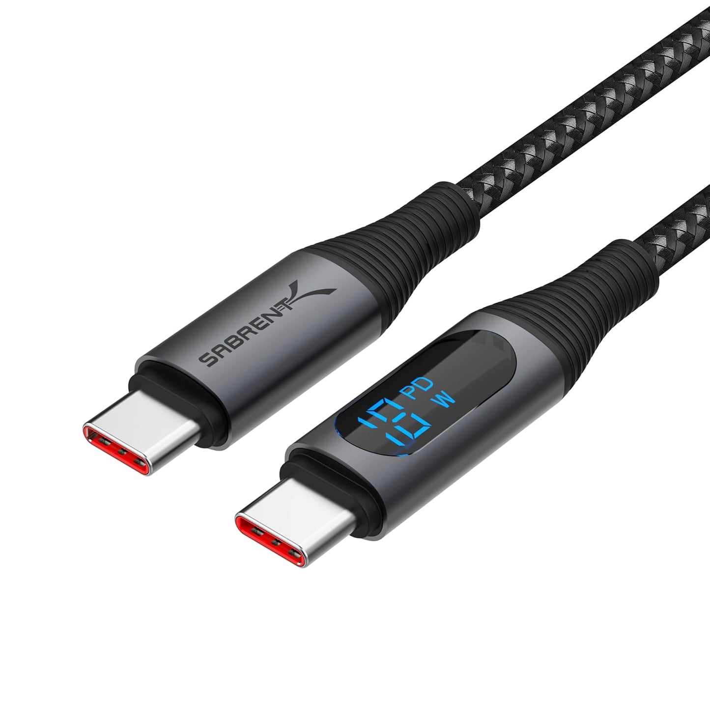 High-Speed Smart Display USB-C Cable by SABRENT - 100W Charging