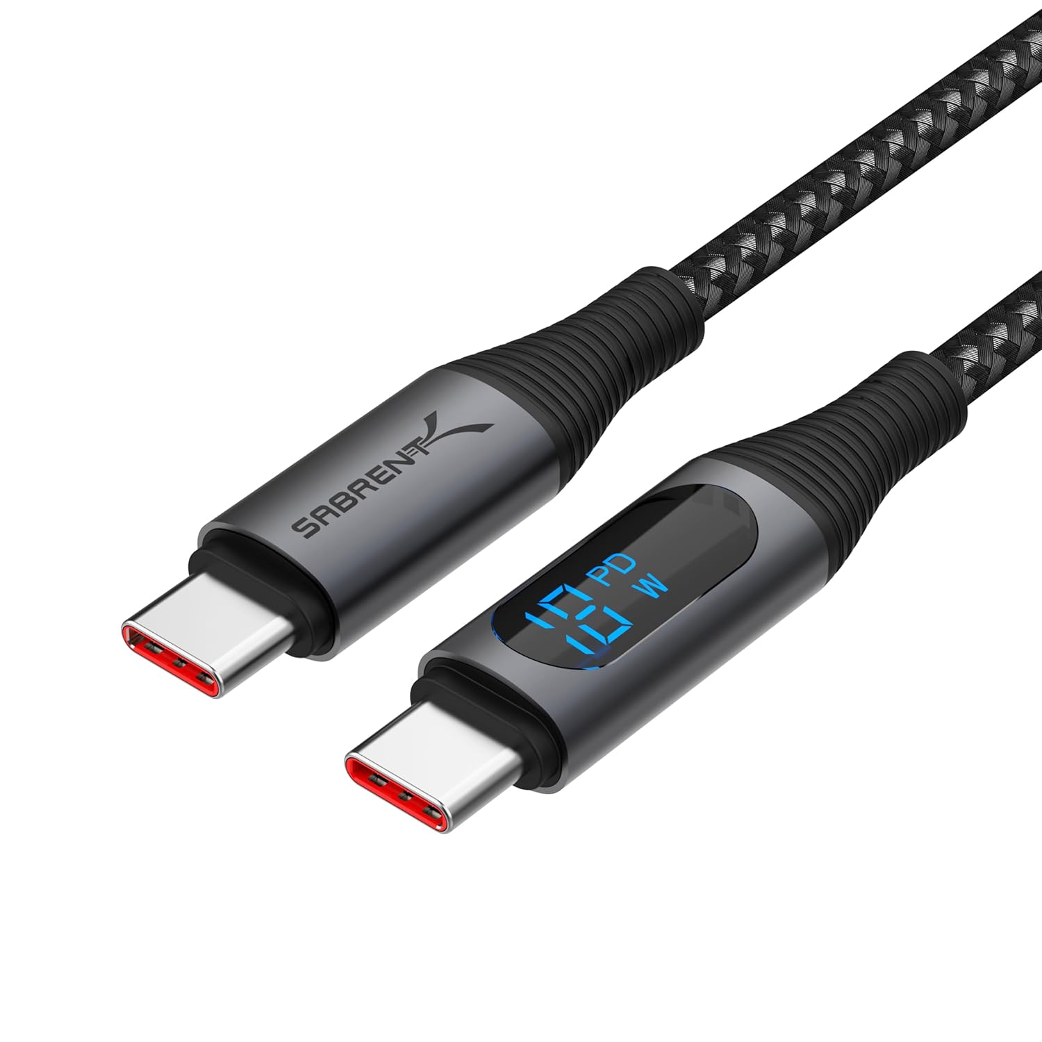 High-Speed Smart Display USB-C Cable by SABRENT - 100W Charging
