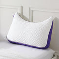 HOMELAB Adjustable Shredded Memory Foam Curve Pillow Queen Size - Neck