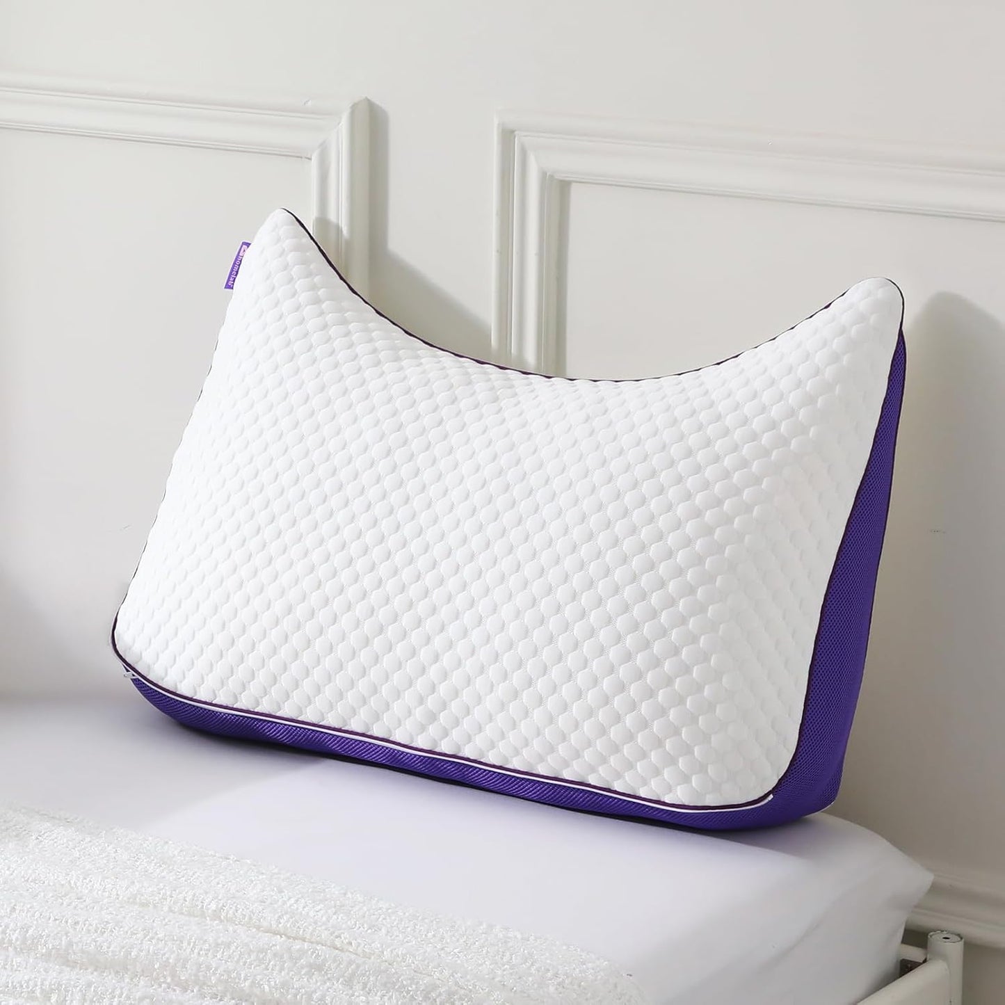 HOMELAB Adjustable Shredded Memory Foam Curve Pillow for Comfort