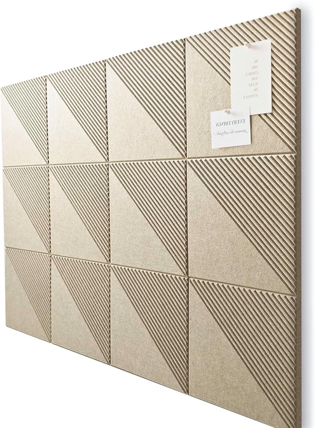 Large Cork Board Alternative with 12 Pack Felt Wall Tiles
