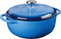 Lodge 4.5 Quart Enameled Cast Iron Dutch Oven - Reliable Heat
