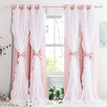 Princess Dream: Pink Girls Curtains Duo - 52x84,