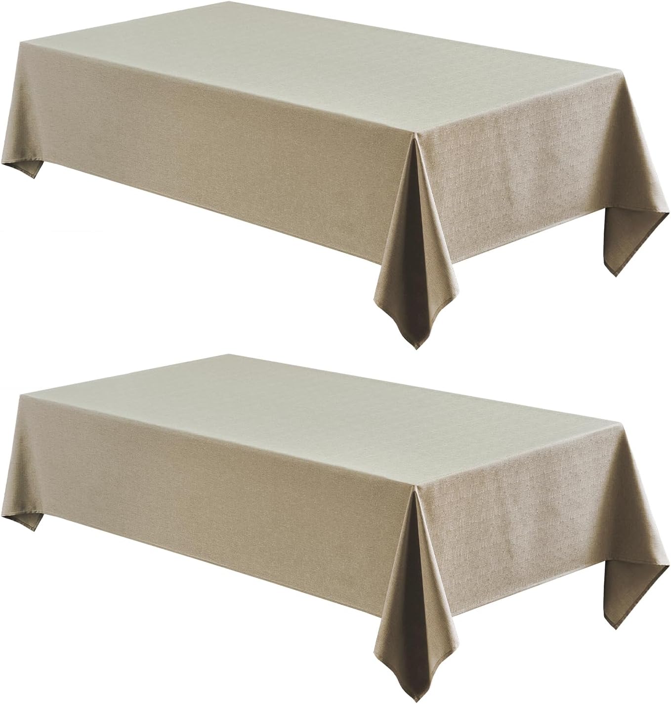 2 Pack Rectangle Tablecloths for Dining and Parties, 60x104 in