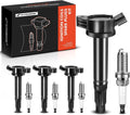 A-Premium Ignition Coil Pack and Iridium Spark Plugs Compatible