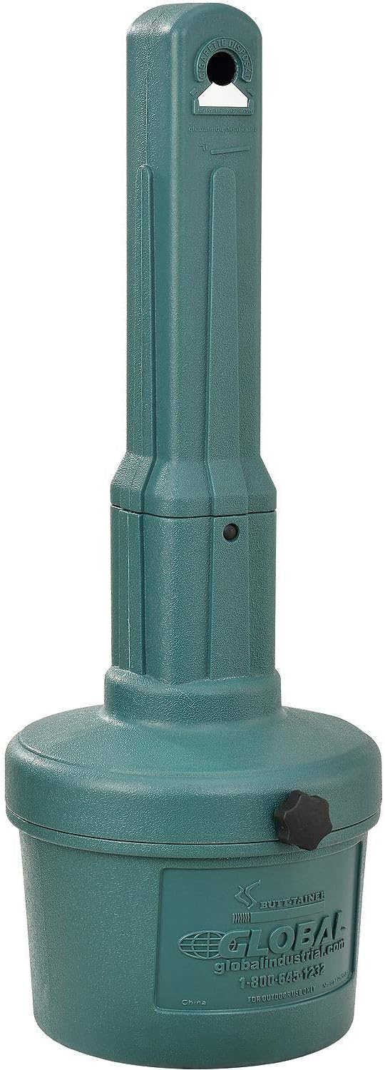 Global Industrial Outdoor Cigarette Receptacle Ashtray for Safety