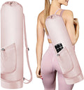 Yoga Mat Bag with Water Bottle - Full Zip Carrier with Pocket
