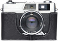 Handmade Genuine Leather Half Camera Case for Canonet QL17/QL19 Black
