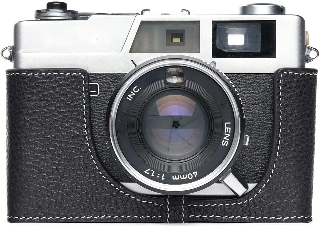 Handmade Genuine Leather Half Camera Case for Canon QL17 QL19