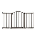 Extra Wide Baby Gate & Dog Gate 44-72 in, 36 in Tall - Secure Bronze