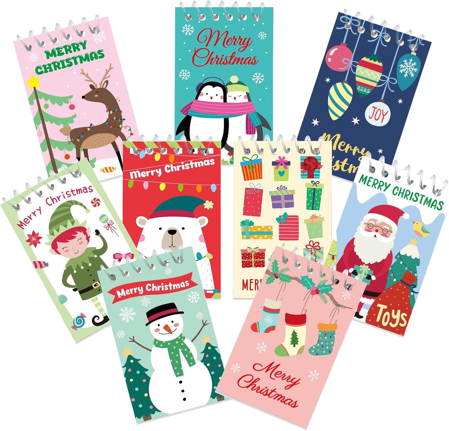 Christmas Mini Notepads - Festive Memo Pads for Kids