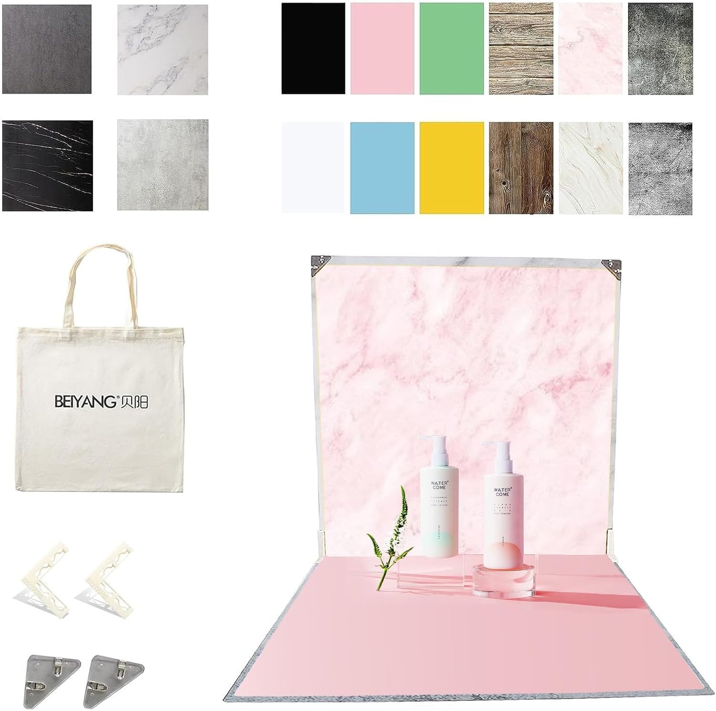 Double Sided 6PCS Photography Backdrop Papers for Stunning Shots
