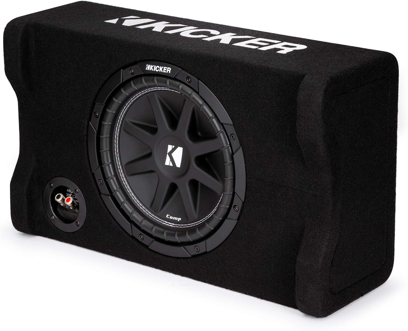 KICKER 10in Comp Subwoofer in Down Firing Enclosure for Bass