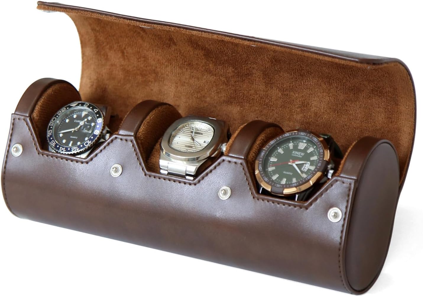 Besforu Mens Watch Organizer: Portable & Stylish Storage Solution