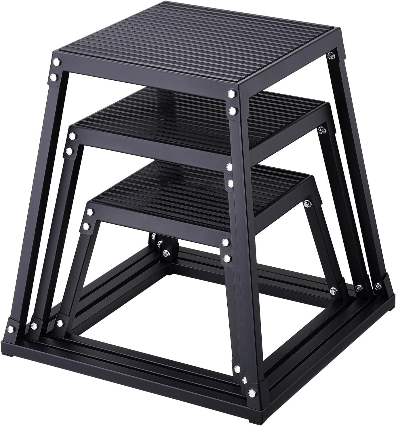 VEVOR Plyometric Jump Box - 18 Inch Steel Agility Platform